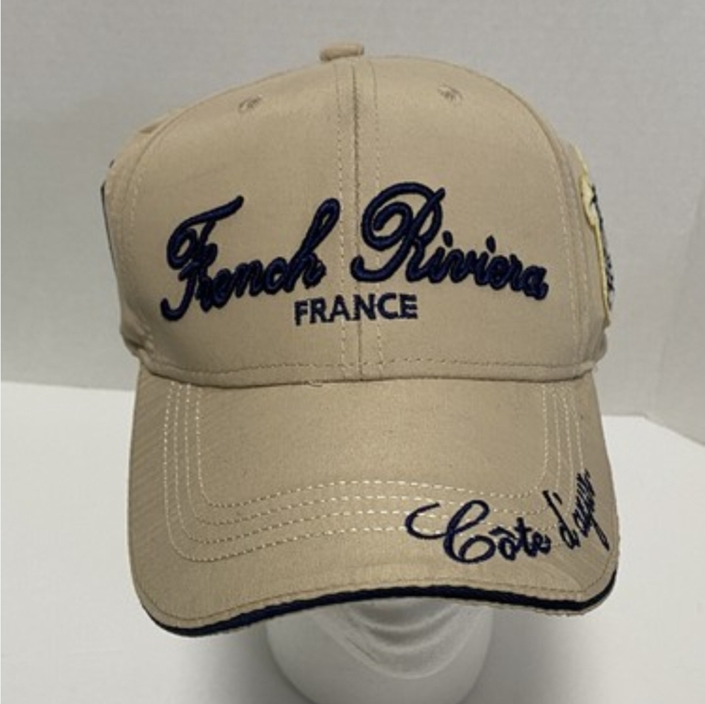 French Riviera Embroider Baseball Spa Trucker Cap France Monaco NWT 100% Cotton